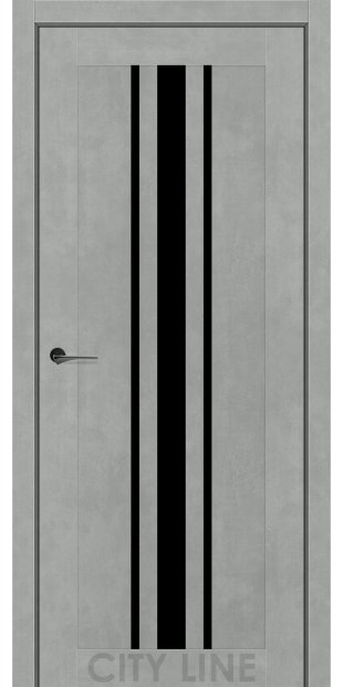 Межкомнатные двери CityLine Express ARDENA korfad-express-ardena-beton-cikago-oscar-collection-s-cernym-steklom